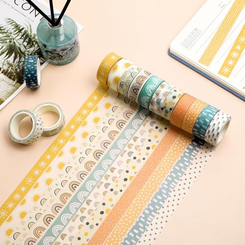TaoBary 33 Rolls Washi Tape Set, 15mm Holiday Seasonal,Charming Style - style: Charming Style