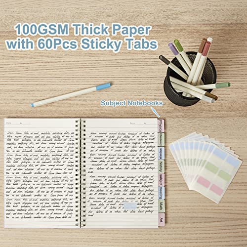 3 Pack Small Spiral Notebook College Ruled Pocket Size A6 4.3"x5.7" - size: A6 (4.3"x5.8"), style: College Ruled