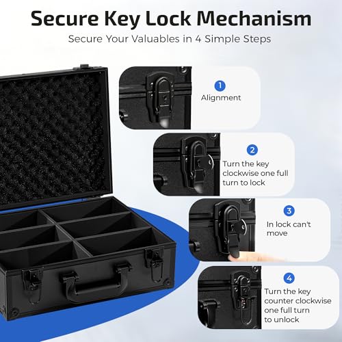 Top Loader Trading Card Storage Case for Sports Cards Graded Cards - color: Black