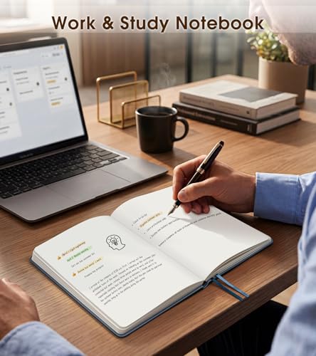 Journal Notebook, A5 Leather Hardcover Blank Sketchbook, 160 Pages, 180° Lay-Flat Binding, 100 GSM Thick Paper, for Sketching, Drawing, Art Journaling & Creative Writing (DustyBlue) - color: Dusty Blue, size: Plain