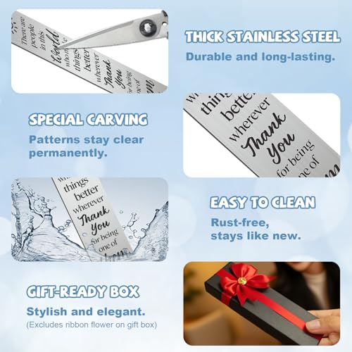Peacoblue Thank You for Being One Metal Bookmark, Book Mark for Readers - style: Thank You for Being One of Them