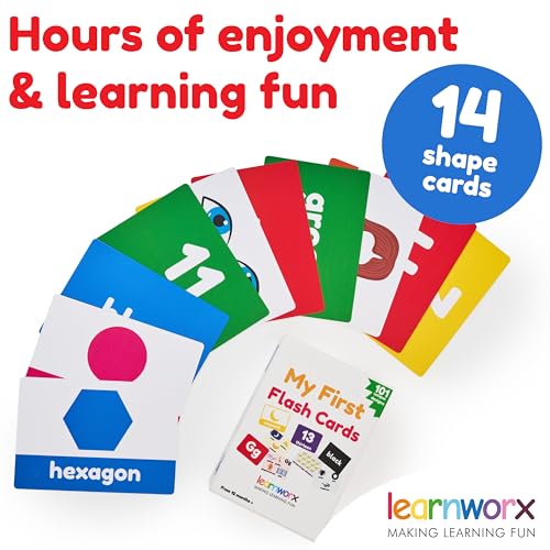 Toddler Learning Flash Cards | Kids Letter Number Alphabet Animal Color Words Flashcards | Large Cards Ideal for Preschool Kindergarden Pre K Educational | Flashcards 12 Months - 5 Years - size: Classic Size (5½ x 4¼")