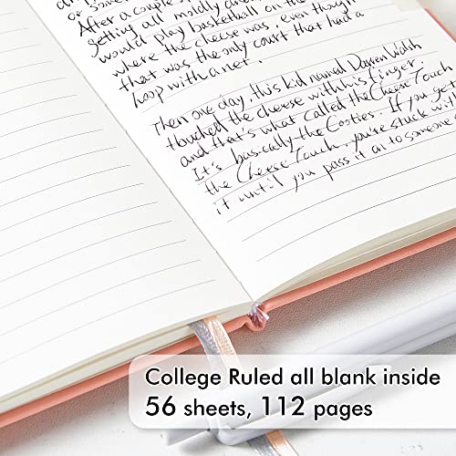 feela 6 Pack Pocket Small Notebooks Bulk, Mini Cute Memo Notepads Hardcover College Ruled Lined Journals with Pen Holder for Women Girls Office School, with 6 Black Pens, 3.5”x 5.5”, A6, Pastel Colors - color: 6 Pastel Colors