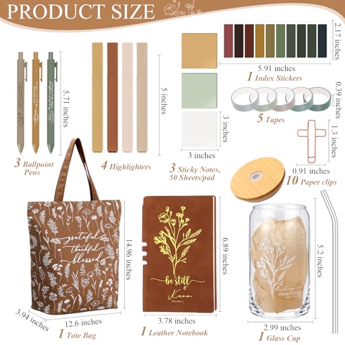 29 Pcs Bible Journaling Supplies Kit, Back to School Gifts - color: Brown, style: Boho