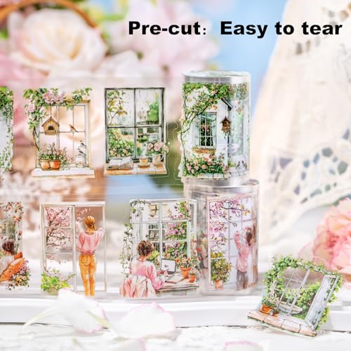 6 Rolls Spring Moments PET Tape for Scrapbook Journaling - style: Spring Time Moments