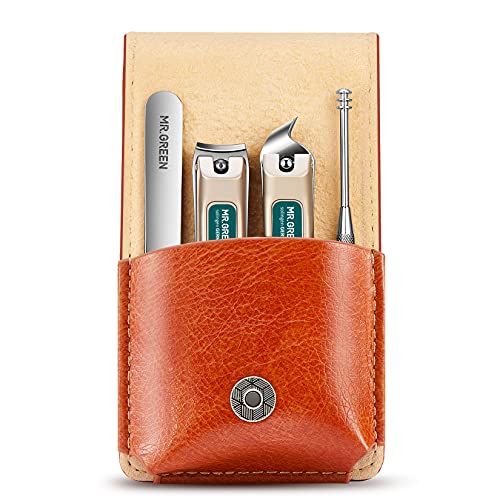 MR.GREEN Portable Manicure Sets Pedicure kits Stainless Steel Nail Clippers Tool Travel Grooming Case Nail Scissors Gift Box (Mr-6103) - color: Mr-6103