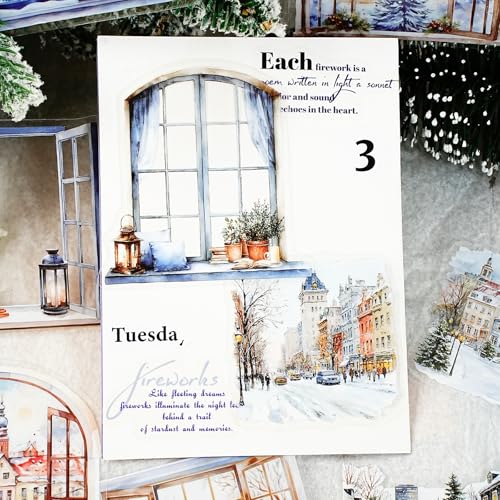 90 Pcs Window Scene Stickers for Scrapbooking and Journaling - color: Weather Window