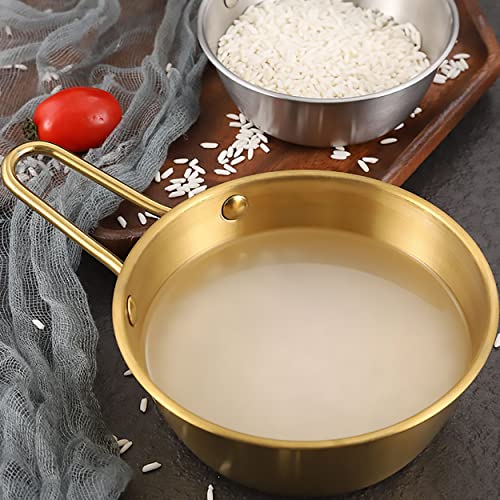 2-Pack Makgeolli Bowls, 304 Stainless Steel Korean Traditional Bowls Rice Wine Bowl with Handle, Hiking Soup Dish, Food Bowl Camp Cup, 4.7 Inch, 10 Ounces (Gold) - color: Gold