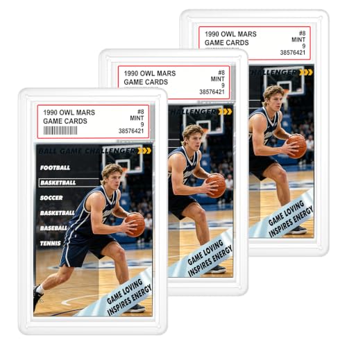 for 3 Pack PSA Slab Guard,Durable PSA Slab Protector Case,Hard TPU Stackable,Shock Absorbing Edge Protection,Soft Touch,Multicolor Guards with Precision Fit for Graded Cards Case,Clear - color: Clear, size: 3 Pack