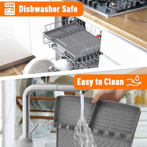 Silicone Grill Mat Compatible with Blackstone, Grey - color: Gray