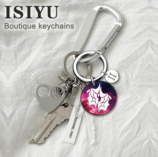 isiyu 12 Constellation Keychain Zodiac Astrology/Birthday For Women Men Adults Boys Girls Horoscope Lovers Gifts For Women - color: Color 9