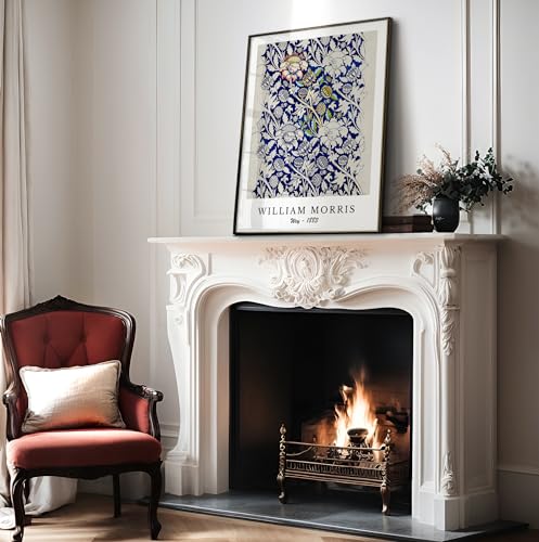 Poster Master William Morris Poster - Wey Print - Flower Art - Botanical Art - Exhibition Artwork - Textile Pattern Piece - Floral Illustration - Aesthetic Creation - Office or Living Room Decor - 8x10 UNFRAMED Wall Print - color: Style-03, size: 8"L x 10
