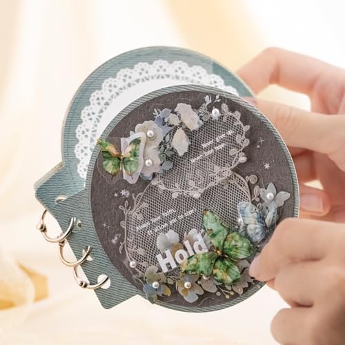 80 Pcs Floral Frame Stickers for Scrapbooking and Journaling - color: Glazed Gauze