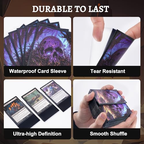 Kabinka MTG Card Sleeves - 100 Standard Size Pack - color: Skull