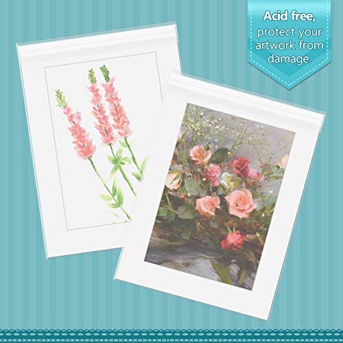 Golden State Art 18x24 Inch Crystal Sealed Clear Plastic Sleeves,100 Pack - size: 18-3/8 x 24-1/8