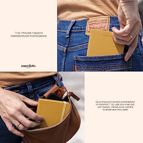 ANECDOTE. Journal, Small Notebook (5.5"x3.5" Pocket Size) 192 Lined Pages - color: Evergreen, size: 5.5" x 3.5"