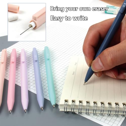 42 Pcs Big Capacity Pencil Pouch with Aesthetic School Supplies, 12 Pastel Highlighters, 5 Black Ink Gel Pens, 6 Mechanical Pencils Set 0.5 & 0.7mm, Sticky Notes, Stationary Set for Student(Purple) - color: Purple