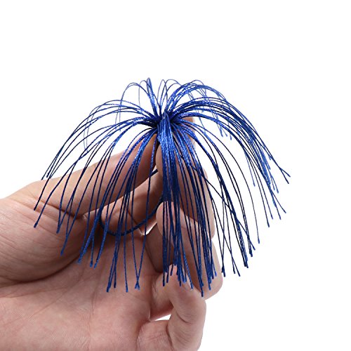 VAPKER 100 Pieces Blue Tassels 13cm/5-Inch Silky Handmade Soft Tassels Floss Bookmark Tassels with 2-Inch Cord Loop for Jewelry Making, DIY Projects, Bookmarks - color: D:blue