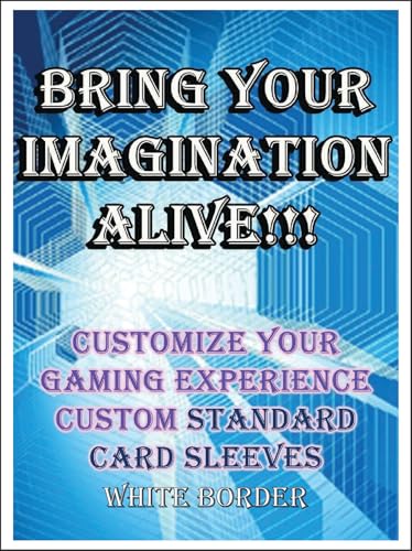 Custom Standard Size Border Card Sleeves for Trading Card Games – Personalized Full-Color Printed Design – Compatible with Magic The Gathering MTG, TCG – Premium Durable Sleeves for Deck Protection