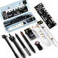 10Pcs Black Cute Cat Stationery Set Cat School Supplies - style: black kawaii cat