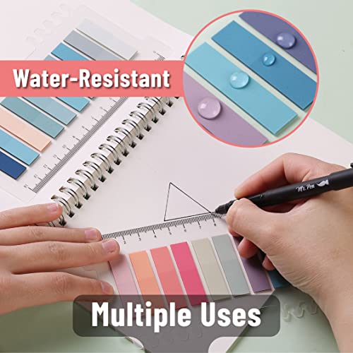 Mr. Pen- Colorful Sticky Tabs, 8 Sets, 1600 pcs, Morandi and Vintage - color: Morandi and Vintage, size: 1600 Pcs