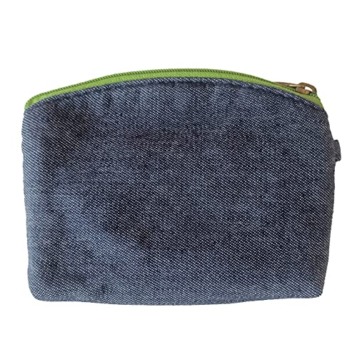 Coin Purse for Women Cute Small Wallets Change Purse Coin Pouch (denim green) - color: Denim Green