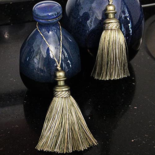 2 Pack Tassel Key Tassel with Loops for Home Decoration - color: Mix Green, size: 2 Pack