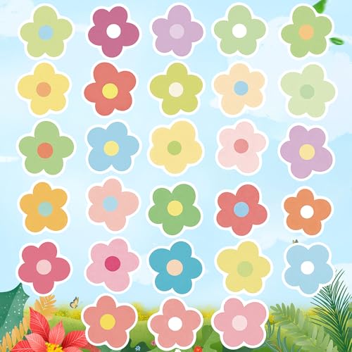 56 Pcs Cute Flower Stickers, Colorful Macaron Floral Vinyl Decals, Waterproof Aesthetic Flower Stickers for Adults Women Girls Water Bottle Laptop Scrapbook Phone Decor Party Supplies Gifts - color: Floral
