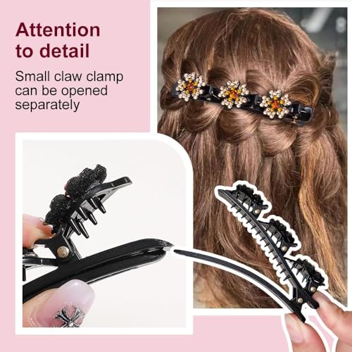 Bear Ears Cute Headband Fluffy Grizzly Hairband, Animal Ear Head Wear for Valentines Halloween Christmas Party - style: Hair clips Ears
