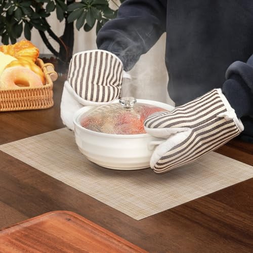 Myir JUN Placemats Set of 6 Kitchen and Dining Table Placemats - color: A-beige, size: Set of 6