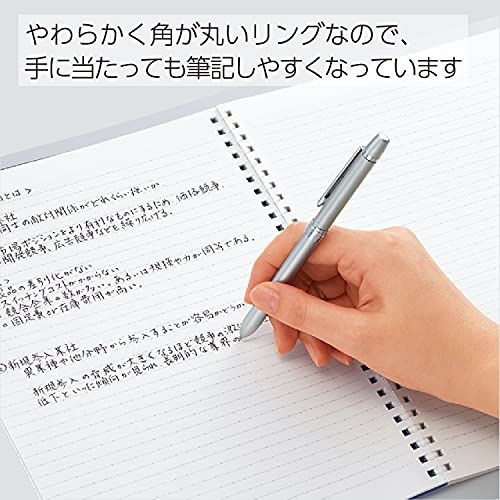 KOKUYO Spiral Lined Notebook, 8.3'' x 5.8'' Pastel Journal A5 Soft Ring Notebooks with Dot 6 mm Ruled, 80 Sheets, Light Blue 1 Subject Notebook, Note Taking for School. (SU-SV338BT-LB) - color: Light Blue, size: A5