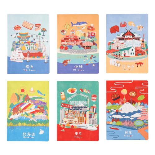 NOLTY JAPAN NOTE, A6 Notebook Featuring Japanese Design, Hokkaido, JP0109 - color: Hokkaido (Winter)