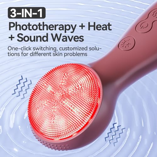Electric Silicone Facial Brush for Deep Cleansing & Massage (Purple) - color: Purple