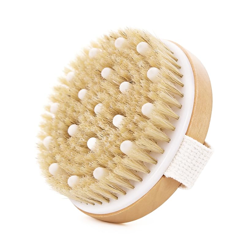 Dry Brushing Body Brush Shower Brushing Removes Dry Skin with Massage Nodes Improve Skin Sauna Accessories