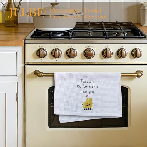 Funny Mom Gifts Kitchen Towels Decorative, Mom Gifts for Mother, Butter Lover Gift for Mother Hand Tea Towels for Bathroom Kitchen Decor, 16x24 Inch - color: Better Mom