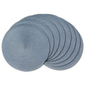 AHHFSMEI Round Placemats Set of 8 Heat Resistant Washable Non-Slip Woven Braided Table Mats for Dining Table Kitchen & Home Deco (Light Blue,8) - color: Light Blue, size: Set of 8