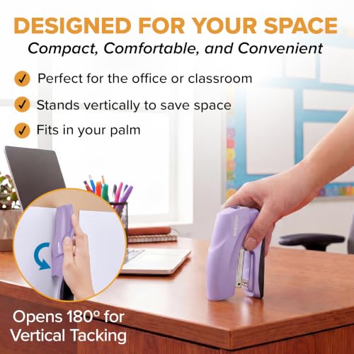 Bostitch Heavy Duty Stapler Value Pack, 40 Sheet Capacity, Light Purple - color: Light Purple