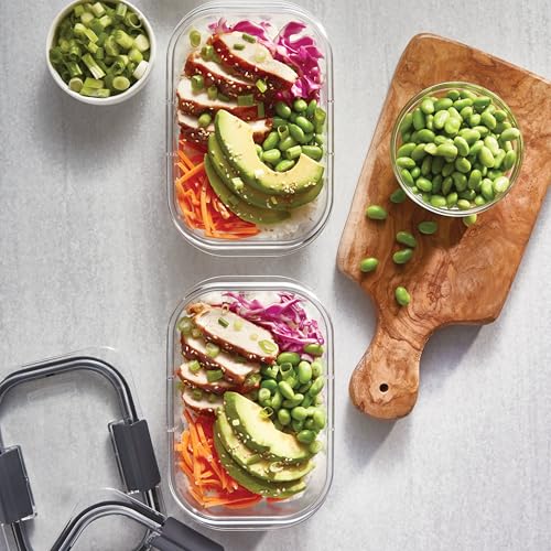 Rubbermaid Brilliance BPA Free Airtight Food Storage Containers with Lids, Set of 4 (4.7 Cup) Ideal for Lunch, Meal Prep, and Leftovers - size: 4.7 cup (8-Piece)