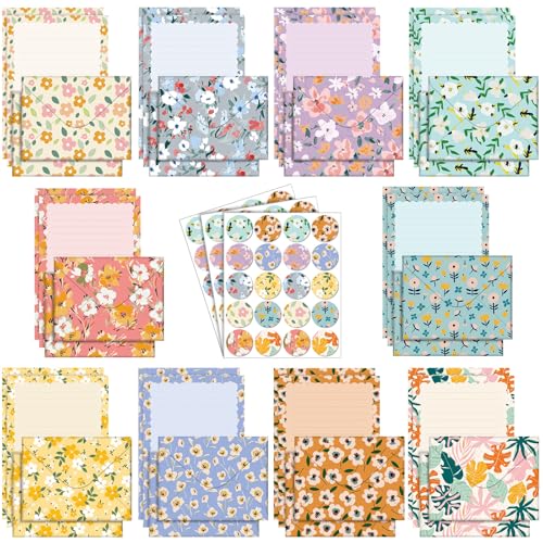 TaoBary 160 Pcs Kawaii Stationery Paper and Envelopes Set, 5.5 x 8.25'' - size: 5.5 x 8.25 Inch, style: Kawaii