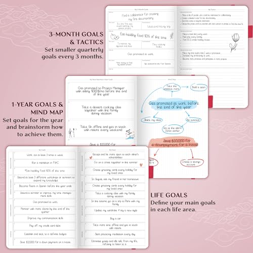 Legend Planner PRO Weekly & Monthly, Large Undated, 7”x10”, Hot Pink - color: Hot Pink + Gold Foil