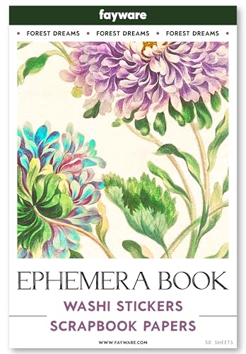 Junk Journal Supplies - Washi Stickers for Scrapbook & Journaling Supplies - color: Forest Dreams
