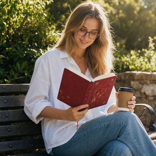 TIEFOSSI A5 Lined Journal Notebook 316 Pages for Women & Men - color: Red, size: A5-Lined