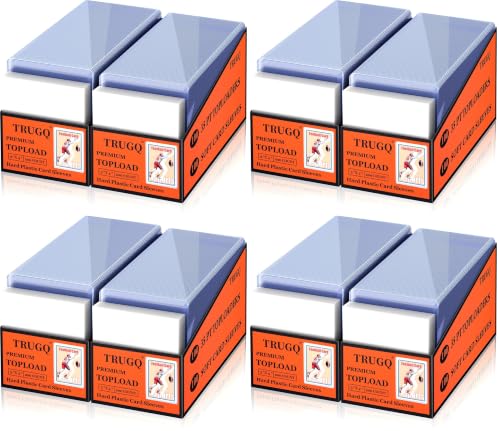 3"x4" Top Loaders,100 Hard Holders + 100 Soft Sleeves(Pack of 4) - size: 200 Hard Sleeves+200 Soft Sleeves (Pack of 4)