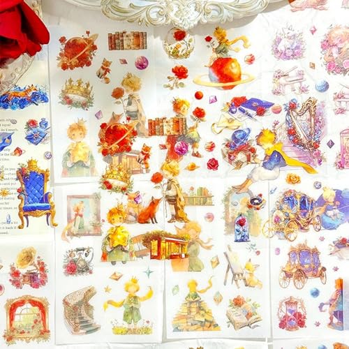 TIAMECH Rose Fantasy Prince Ripples Stickers Book - color: Rose Fantasy