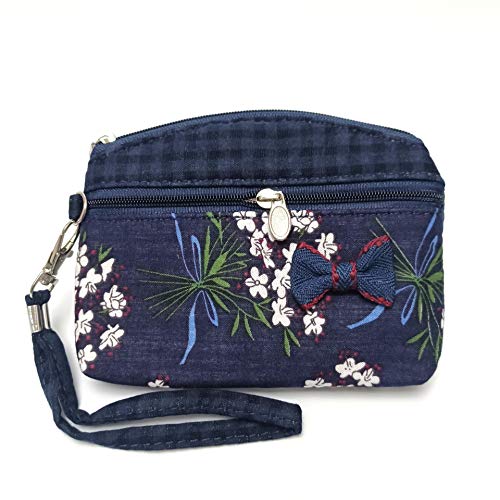 Coin Purse for Women Cute Small Wallets Change Purse Coin Pouch (dark blue) - color: Dark Blue