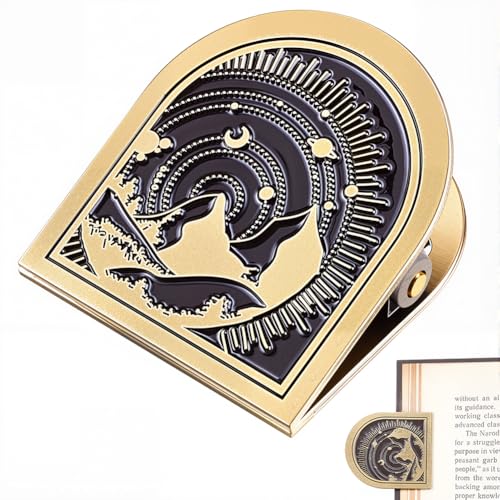 CRASPIRE Travelers Metal Book Clip Journal Clips Forest Vintage Antique Bronze Alloy Bill Binder Decorative Binder Page Holder for TN Travelers Art Journaling Reading Decoration Accessories - style: Forest