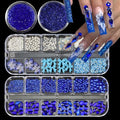Nail Charms with Blue Rhinestones for Women Nail Design - color: Colorful-21