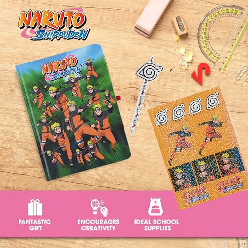 Culture Fly Naruto Kids Stationary Set for Boys, Journal Kit with Pen - color: Naruto