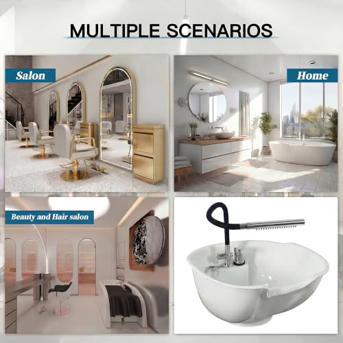 Hands-Free Shampoo Sprayer Head Salon Sink Attachment - size: Z