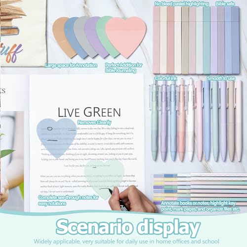 Book Annotation Kit, Bible Study Journaling Kit, Heart - style: Heart